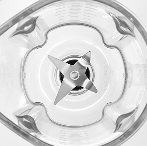 KitchenAid 5KSB1565EWH - Licuadora (1,75 L, 2000 RPM, 11500 RPM, Botones, Batidora de vaso, Negro, Transparente, Blanco)
