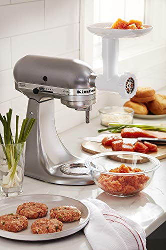 Kitchenaid Food Grinder Attachment KITCH KSMFGA, Plastic, Blanco
