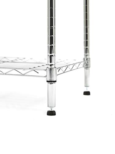 KitHome - Estantería 6 Baldas, 180x90x35cm., Cromado, H50K6B9035CRO
