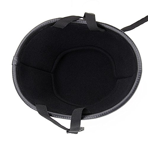 KKmoon Casco de Moto Abierto Media Cara Casco Negro Mate Casco de Protección para Moto Scooter