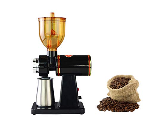 KKSY Molinillo EléCtrico de Café Molinillos de Especias con 304 Hojas de Acero Inoxidable Capacidad De 250g para Granos De Café, Hierbas, Frutos Secos, Especias, Cereales,Black