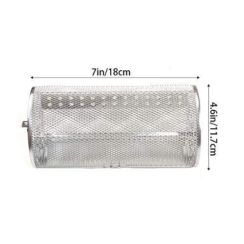 KNDJSPR Asador de Parrilla asador de Acero Inoxidable, Horno eléctrico, Rejilla giratoria Universal, Herramientas de Cocina para Hornear en Grano de café, para maní, castañas, nueces