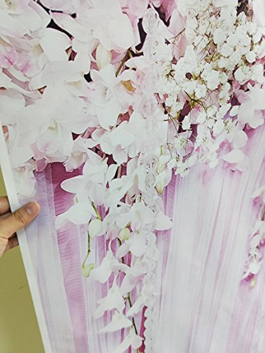 Konpon 150 x 220 cm seda rosa flores fondo fotografía de boda telón de fondo lavable. Estudios de fotografía recién nacidos Drop kp-270
