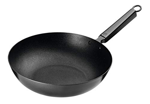 KUHN RIKON Ligero con Antiadherente, Joyce Chen, Apto para inducción, Acero, Negro, 24 cm