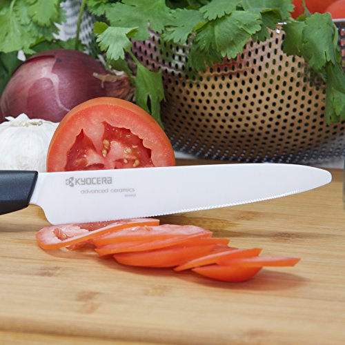 KYOCERA FK125WHBKEU Cuchillos de Cocinero, cerámica, Centimeters, Multicolor