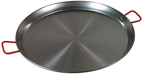 LA IDEAL - Paellera valenciana para 40 personas, Gris, 80 cm