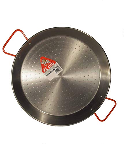 LA IDEAL - Paellera valenciana para 5 personas, 32 cm, Gris