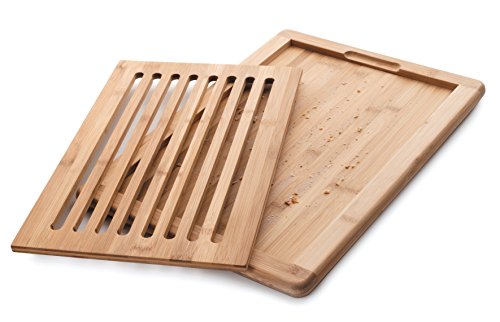 Lacor - 60487 - Tabla De Corte Para Pan Bambu 40x30x2 cm