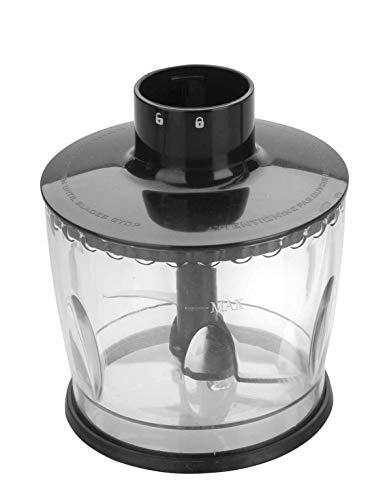 Lacor - 61671 - Batidor eléctrico con Picadora y Vaso 500ml de 700w - Gris