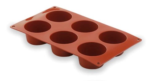 Lacor - 66805 - Molde Muffin 6 Cavidades Silicona - Rojo
