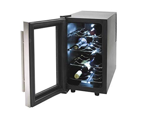 Lacor - 69078 - Armario refrigerador 8 Botellas Inox Line 70w 25Litros