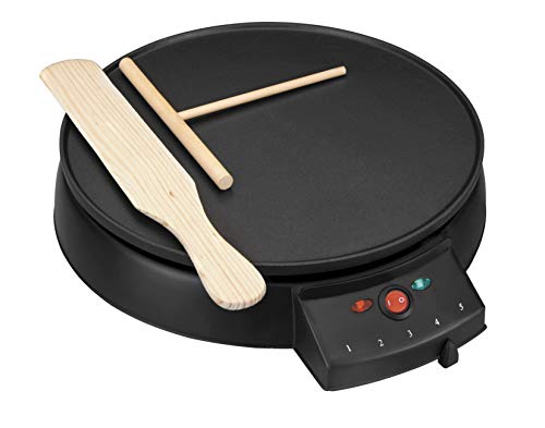 Lacor - 69122 - Crepera eléctrica 30cms 1000w - Negro