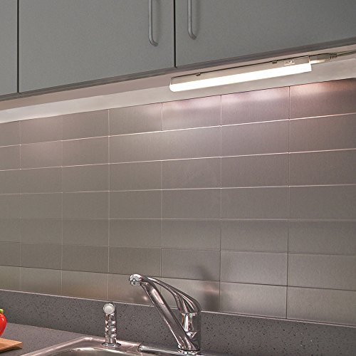 Lampara Barra Tubo de Regleta Tira LED 5W para Bajo Mueble Armario de Cocina 313MM Longitud de Lampara Luz Neutra 4000K Lot de 1 Lampara de Enuotek
