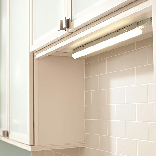 Lampara Barra Tubo de Regleta Tira LED 5W para Bajo Mueble Armario de Cocina 313MM Longitud de Lampara Luz Neutra 4000K Lot de 1 Lampara de Enuotek