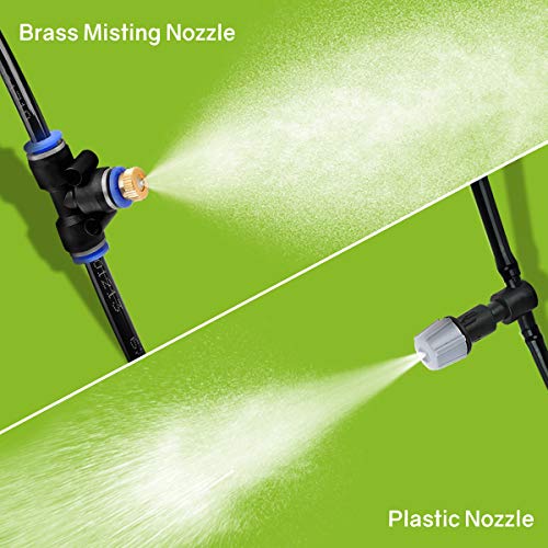 Landrip Kit Nebulizador Jardin Terraza Pergola Exterior, Sistema de Nebulizacion para Exteriores,Difusor de Agua Terraza (8M)