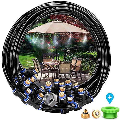 Landrip Kit Nebulizador Jardin Terraza Pergola Exterior, Sistema de Nebulizacion para Exteriores,Difusor de Agua Terraza (8M)