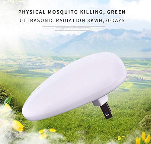 LAPPAZO Repelente Ultrasónico Mosquitos Plagas Ahuyentador de Ratones Control de Insecto para Moscas, Hormigas, Insectos, cucarachas, roedores(4 Packs) (Blanco)