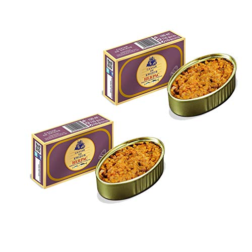 Lata de Caviar de Erizo de 115 gr - Herpac. Salazones, ahumados y conservas (Pack de 2 latas)