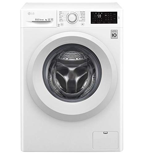 Lavadora LG F4J5TY3W 8kg, Inverter Direct Drive, Vapor- Steam, Smart