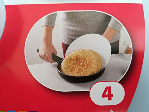 LCQI Tapa Volteatortillas Dar Vuelta Gira Tortilla Patata (Blanca)
