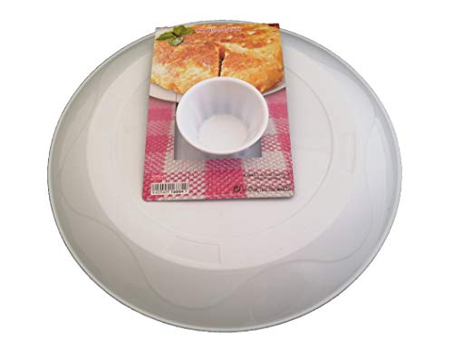 LCQI Tapa Volteatortillas Dar Vuelta Gira Tortilla Patata (Blanca)