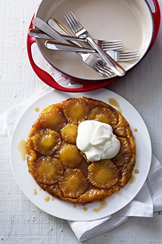 Le Creuset Bandeja tarta tatin de hierro fundido, Ovalada, diametro 28 cm, apto para todas las fuentes de calor, incluso inducción, Cereza