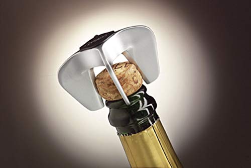 LE CREUSET SW100 Estrella para vinos espumosos Extracción de Tapones de champán, Negro níquel