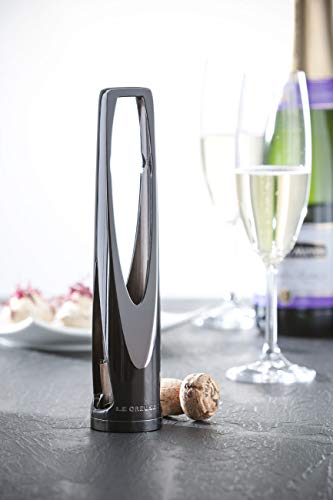LE CREUSET SW105 Abridor para vinos espumosos Extracción de Tapones de champán, Zamac, Metal Negro