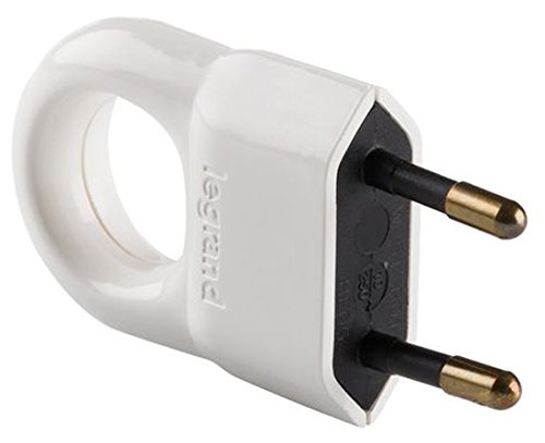 Legrand 050312 Enchufe Con Anillo Tirador, 2300 W, 230 V, Blanco