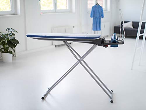 Leifheit AirActive Express Tabla de Planchar, Acero pulverizado, EPP/PVC, Azul, M Plateado