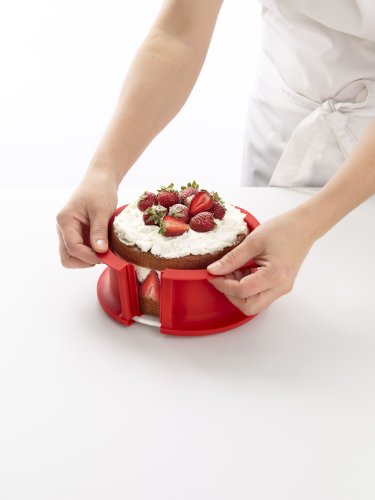 Lékué Molde Duo 15 cm, Silicona, Rojo