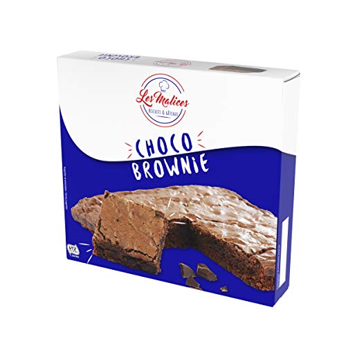 Les Malices - Choco Brownie 8 pastelles x 285 gr tamaño de la familia - hecho en Francia