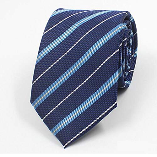 LFOZ Corbata/Traje de Negocios Masculino ocupación/Rayas/Nudo de 8 cm Trabajo de Boda Empate/Multi-Estilo Opcional (Color : A)