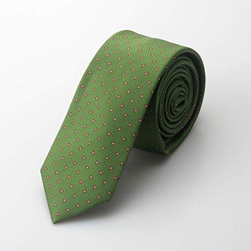 LFOZ Corbata/Traje de Negocios para Hombre Corbata Profesional/Nudo de Trabajo Corbata de Novio de Boda/Corbata de poliéster/Cosida a Mano (Color : A)
