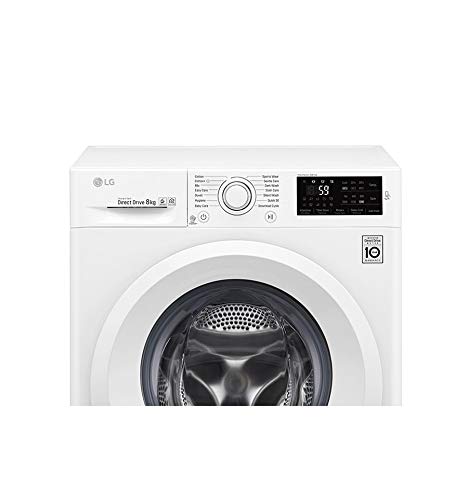LG F0J5TN3W - Lavadora (Independiente, Carga frontal, Blanco, Giratorio, Tocar, Izquierda, LED)