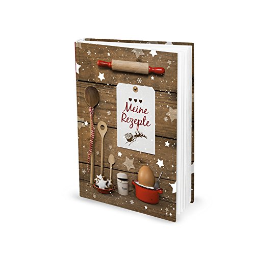 Libro de recetas"Weihnachtspatzchen" (tapa dura A5, páginas en blanco): recetas de galletas y otras recetas finas.