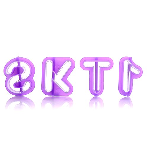 LIHAO Cortadores Fondant Letras Moldes Letras Repostería (40 Unidades)