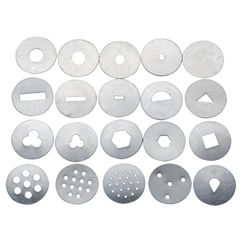 LIHAO Extrusora Arcilla de Acero Inoxidable Extrusora Ceramica - 20 Moldes