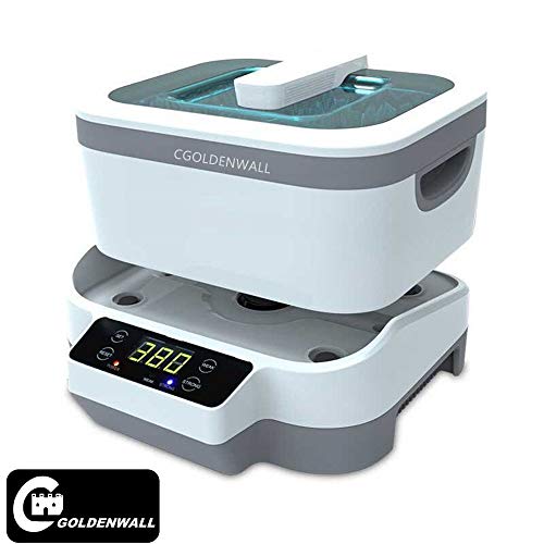 Limpiador ultrasónico 1.2L Máquina de limpieza ultrasónica digital Esterilizador ultrasónico Limpiador Esterilizante Desinfección para limpiar anteojos / joyas con revestimiento de acero inoxidable C