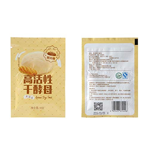 lingzhuo-shop Levadura Seca De Panadero Levadura Seca Activa 100g， Levadura Seca En Polvo Ingredientes para Hornear Máquina De Pan Fermentación De Levadura En Polvo Alta Resistencia Al Azúcar