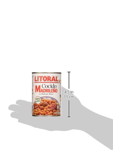 LITORAL Cocido Madrileño - Plato Preparado Sin Gluten - Pack de6x440 g - Total: 2640g