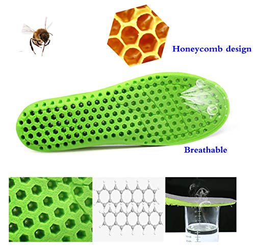Liuer Plantillas elevadoras de altura 2 Pares Plantillas Elevadora Aumenta Altura Plantillas Alzas De Zapato Invisibles Aumentar Plantilla 2.5CM para Ayudar a Reducir el Dolor en el Talón (EU 35-40)