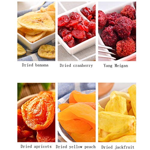LJQ Combinación Seca Fruta confitada Frutos Secos Mango seco melocotón, Frutos Secos, Fruta escarchada, Snacks Mixtos, Paquete de Regalo (844G)