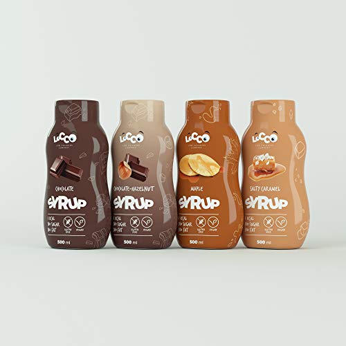 LOCCO - Sirope de caramelo salado sin azúcar bajo en calorías