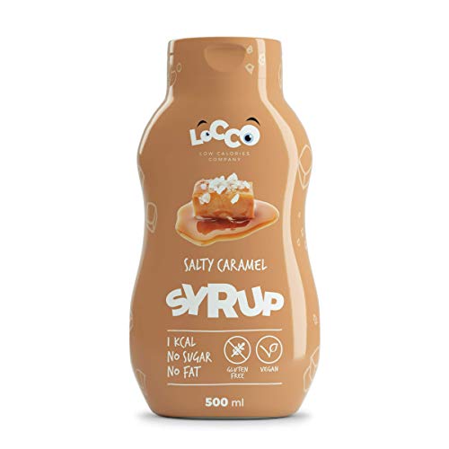 LOCCO - Sirope de caramelo salado sin azúcar bajo en calorías