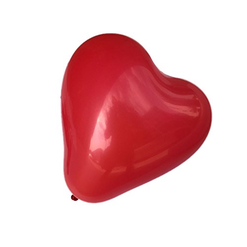 logei® Globos del corazón del amor 100pc globos (rojo)