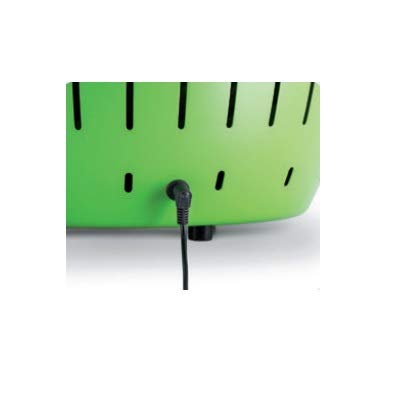 LotusGrill - Nuevo Modelo 2019 - Barbacoa Verde con baterías y Cable de alimentación USB + 1 Kg Bolsa Carbón de Haya + 200 Ml Gel Bioetanol - ¡Paquete Exclusivo de YesEatIs!