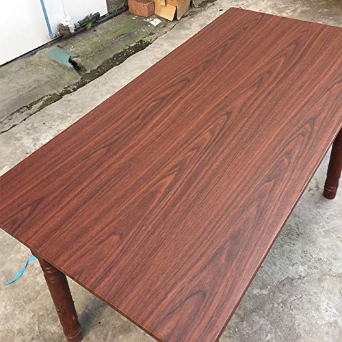 lsaiyy de Madera de Vinilo de PVC para gabinetes de Cocina Revestimiento de Estante Armario Pegatinas de Puerta Papel Pintado Autoadhesivo Impermeable Nogal Negro 60cmX10m