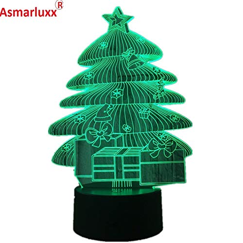 Luces de árbol de Navidad Luces de atmósfera luz Nocturna Interruptor táctil Cambio de Color lámpara de Dormitorio decoración del hogar lámpara de Lava