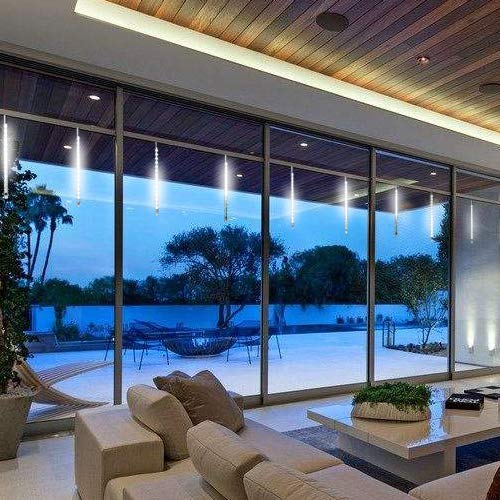 Luces de Navidad de Lluvia Mejoradas, Luces de Ducha de Meteoritos IP65 Impermeables con 11.8 Pulgadas 8 Tubos 240 LED, Luces Decorativas con Puertos USB para Exterior/Interior/Bodas/Navidad/Fiestas